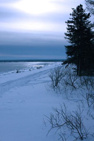 winter beach